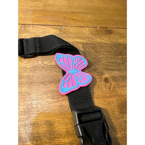 Rare Dan-Pak Holographic Flask Fanny Pack - Festival Ready! Belt Bag Butterfly - Picture 2 of 5